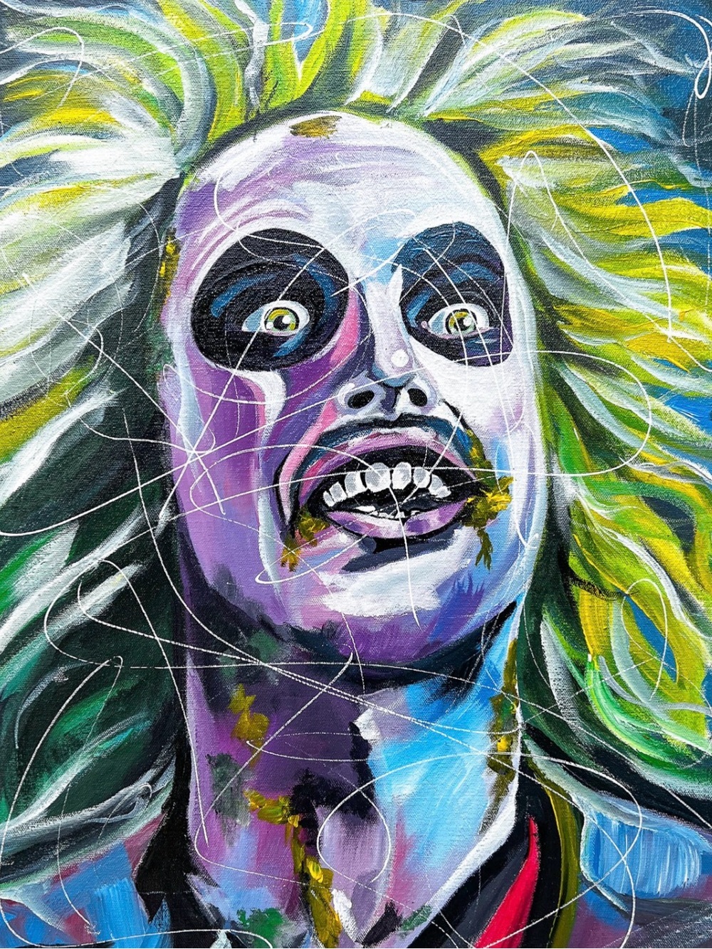 Beetlejuice Art Print on Canvas